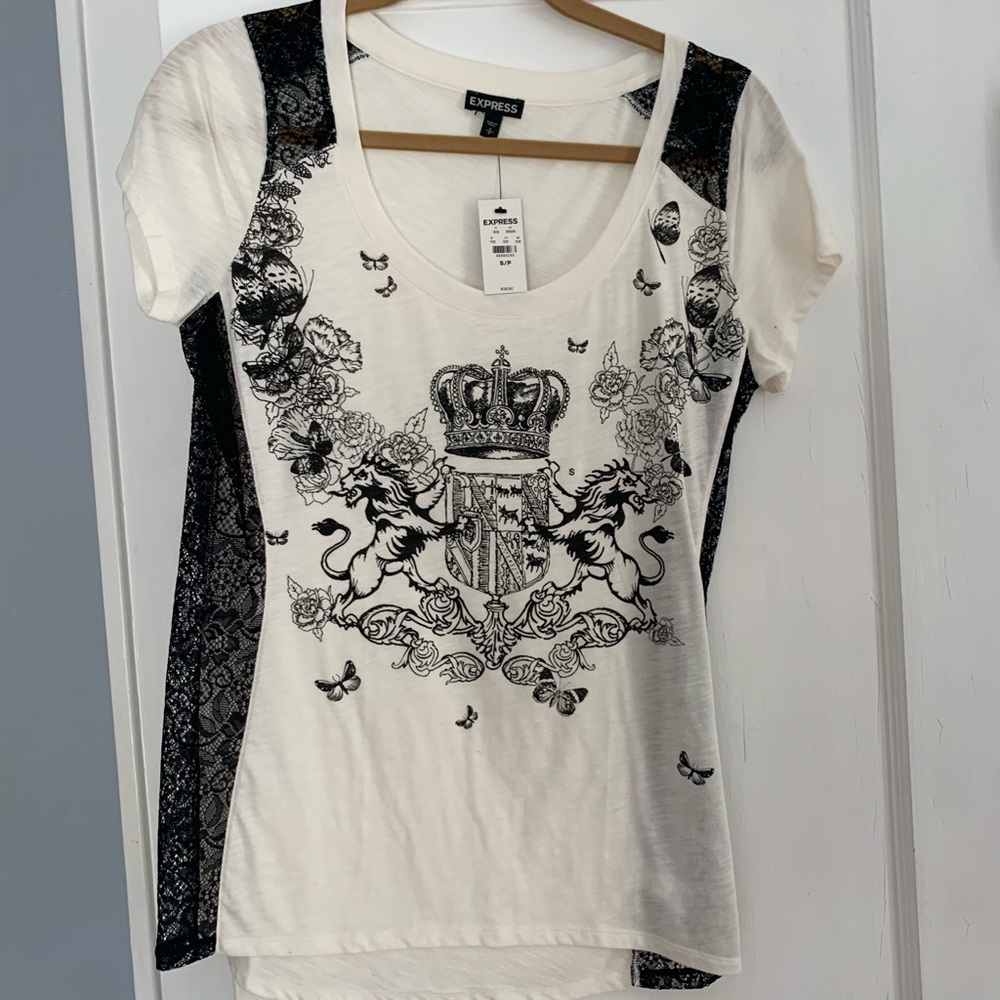 Express Graphic Design T-shirt NWT